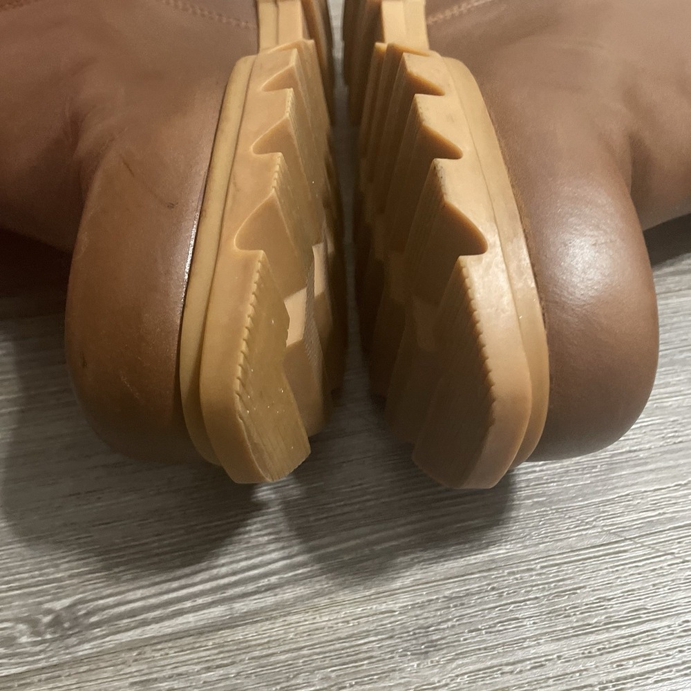 SOREL NL4371-245 Joan of Arctic Wedge III Zip Chelsea Boot Sz 8 Hazelnut Brown - Picture 5 of 12